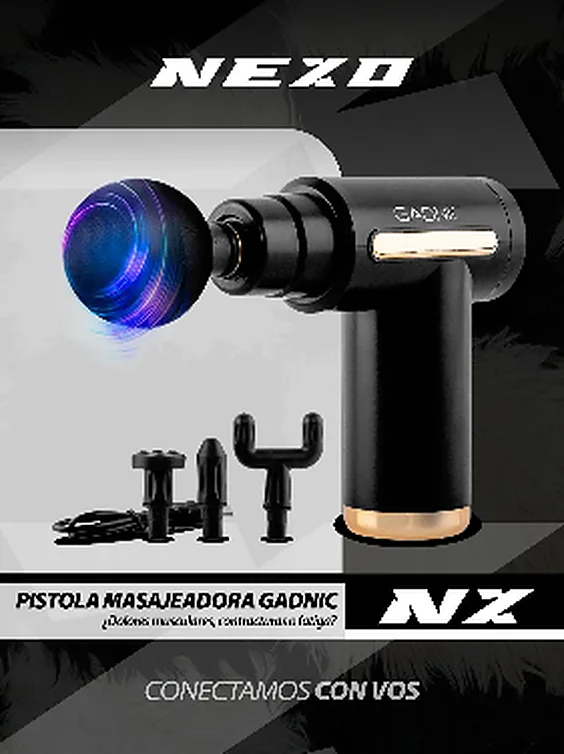 Pistola masajeadora